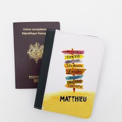 Protège passeport personnalisable Panneaux