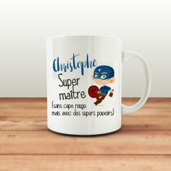 Mug personnalisable Super maitre