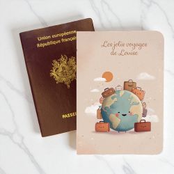 Protège passeport personnalisable Terre