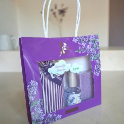 Sac cadeau lavande personnalisé