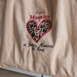 Totebag XXL en coton Léopard personnalisé