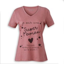 T-shirt Super Maman personnalisé