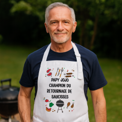 Tablier barbecue personnalisé mixte