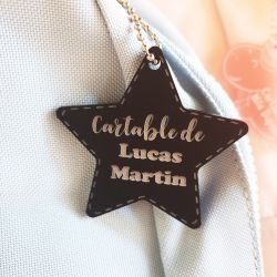 Etiquette personnalisée pour sac / cartable