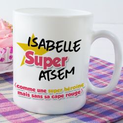 Mug personnalisable recto Super ATSEM