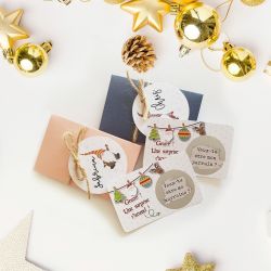 Minis pochettes surprise Noël pour futur parrain et future marraine