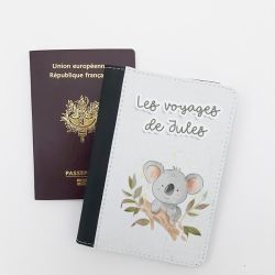Protège passeport personnalisable Koala