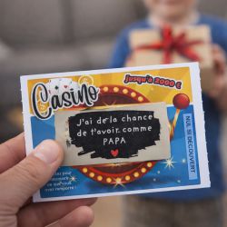 Ticket à gratter Fête des pères | J'ai de la chance de t'avoir comme Papa