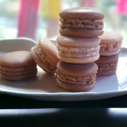 Trio de fondants macarons Cookie au chocolat