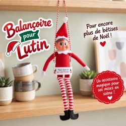 Balançoire pour Lutin Farceur de Noël, Accessoire Lutin, Décoration Noël, Mise en Scène Lutin, Idée Bêtise Lutin Enfant