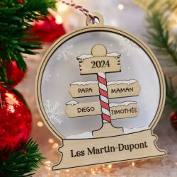 Décoration de Noël personnalisée, Panneau de direction